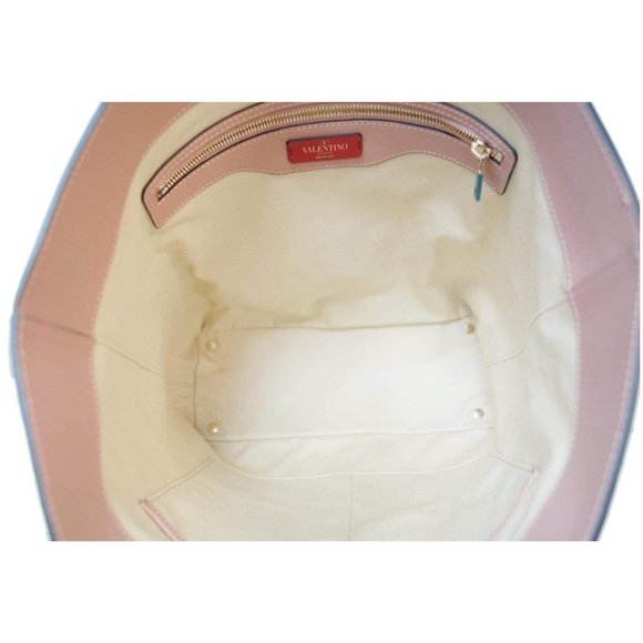 VALENTINO GARAVANI LOVESTUD CALFSKIN LEATHER TOTE - Picture 8 of 8